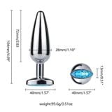  Mỏ Neo Inox Kích Thích HM Nhiều Kiểu Đính Đá Xanh Cao Cấp Size Vừa 