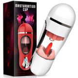  Cốc ÂĐ Masturbation Cup Đỏ, Nhiều Chế Độ Hút Rung, Lưỡi Liếm Mút Mềm 5D, Rên La Nhiều Kiểu,Sưởi Ấm 