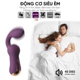  Cây Massage Ngón Tay Cong Màu Tím Điểm G Siêu Mềm Nhiều Chế Độ Sạc Điện Rung Trong, Ngoài 