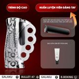  Cốc TD Nam Giới Boxing Galaku Có Gân Gai Bi To Trong Suốt Siêu Mềm Sạc Điện 