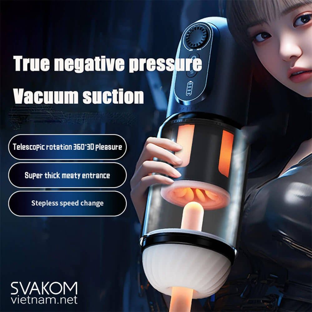  SVAKOM Godwin - Máy thủ dâm cho nam hiện đại hít tường tiện lợi 