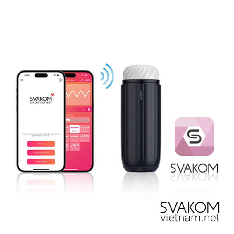  SVAKOM Sam Neo 2 Pro - Âm Đạo Giả Thủ Dâm Nam Tương Tác Qua Ứng Dụng Thông Minh 
