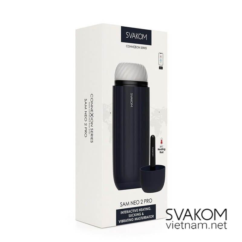  SVAKOM Sam Neo 2 Pro - Âm Đạo Giả Thủ Dâm Nam Tương Tác Qua Ứng Dụng Thông Minh 