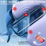  Cock Ring SVAKOM Barzillai - Vòng Đeo Dương Vật Kích Thích 4 Điểm Nhạy Cảm Điều Khiển Qua Ứng Dụng 