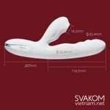  SVAKOM Veromca dương vật rung thụt bú hút sưởi ấm đa năng 