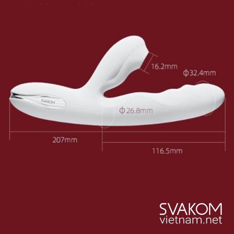  SVAKOM Veromca dương vật rung thụt bú hút sưởi ấm đa năng 