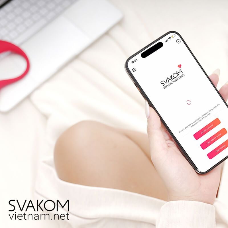  SVAKOM Ava Neo dương vật giả rung thụt tương tác từ xa 
