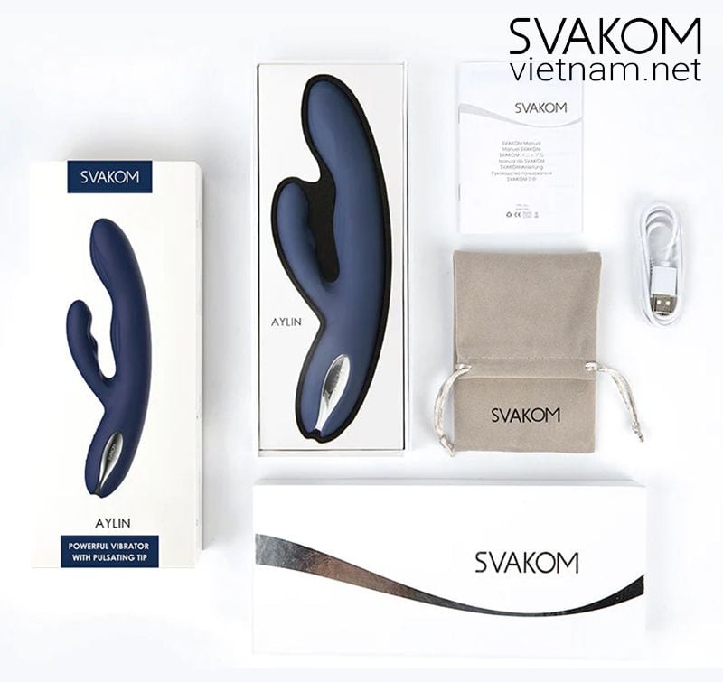  SVAKOM Aylin máy mát xa điểm G 2 nhánh kích thích tột đỉnh 