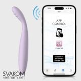  SVAKOM Cici 2 ngón tay rung điểm G làm ấm và điều khiển bằng App 