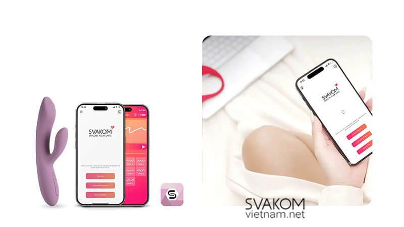  SVAKOM Trysta Neo - Máy rung tình yêu thông minh điều khiển và tương tác qua app 