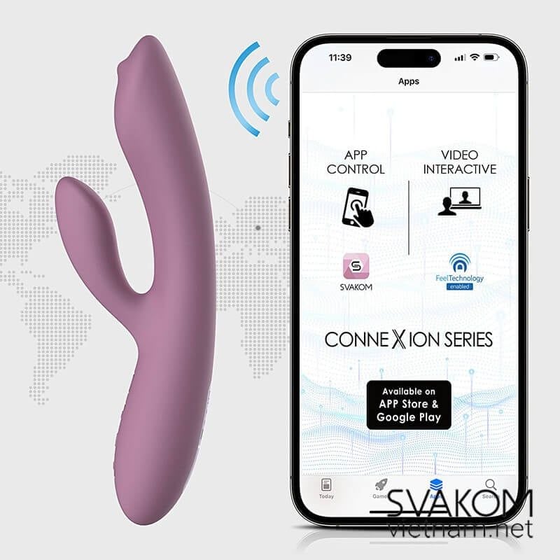 SVAKOM Trysta Neo - Máy rung tình yêu thông minh điều khiển và tương tác qua app 