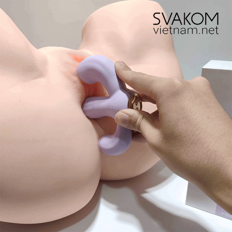  SVAKOM Bernice dương vật giả 3 nhánh xương rồng rung bú hút 