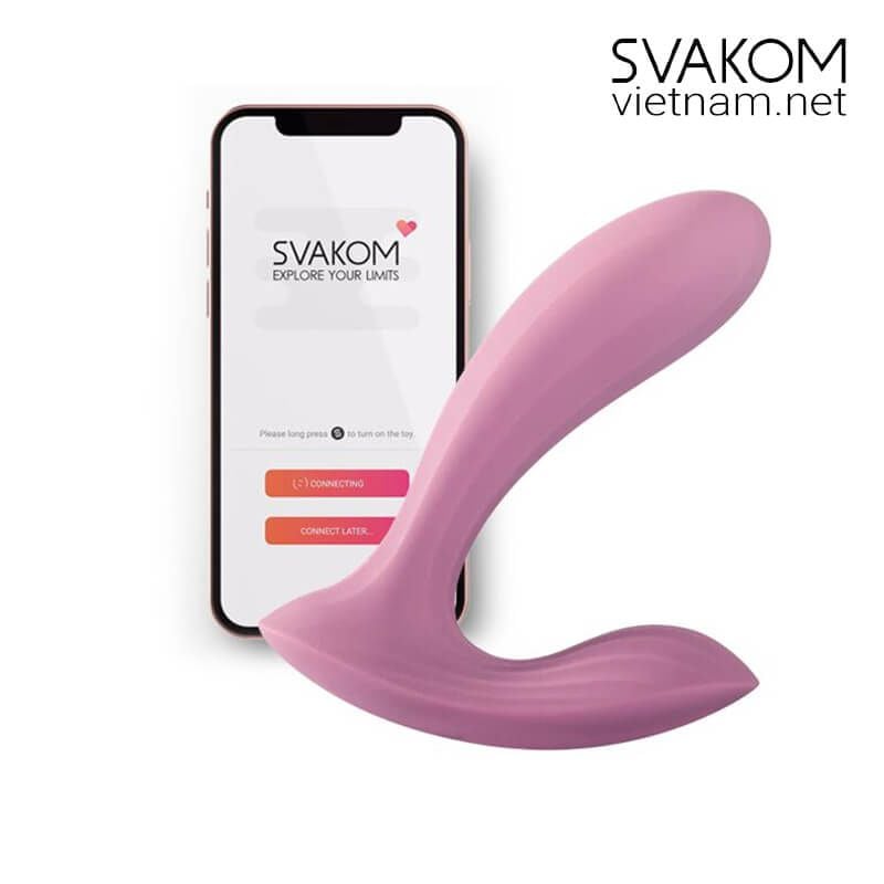  SVAKOM Erica Sex toy điều khiển bằng App kích thích điểm G và âm vật 