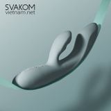  SVAKOM Chika sextoy điều khiển bằng App 2 nhánh rung sưởi ấm 38 độ C 