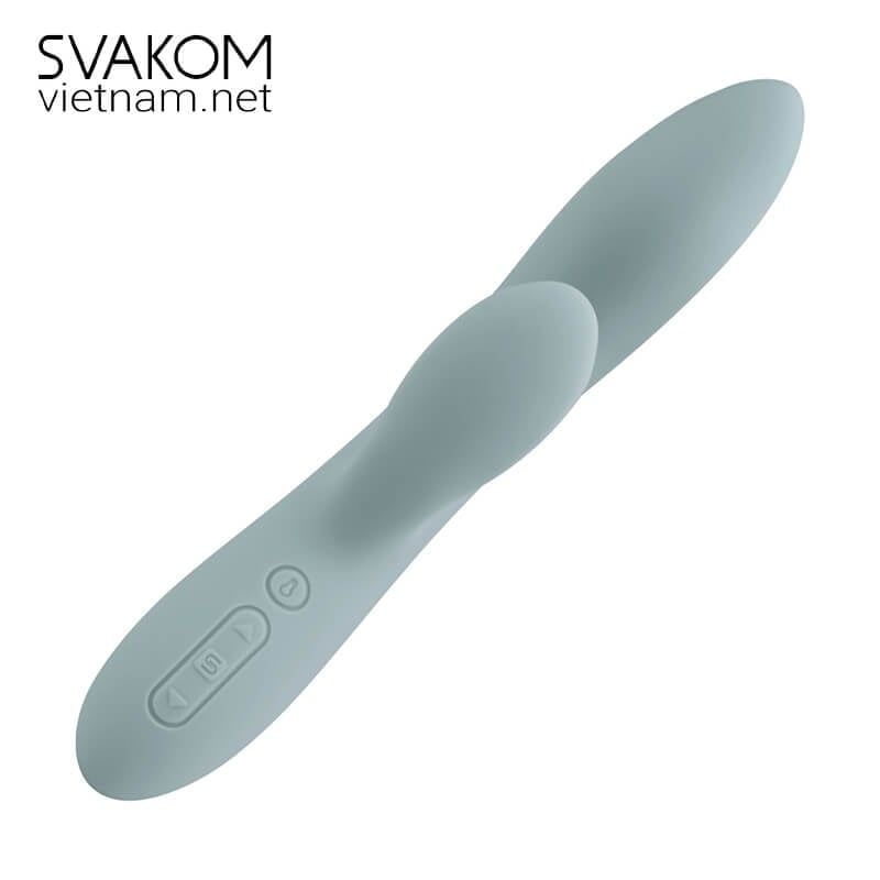  SVAKOM Chika sextoy điều khiển bằng App 2 nhánh rung sưởi ấm 38 độ C 