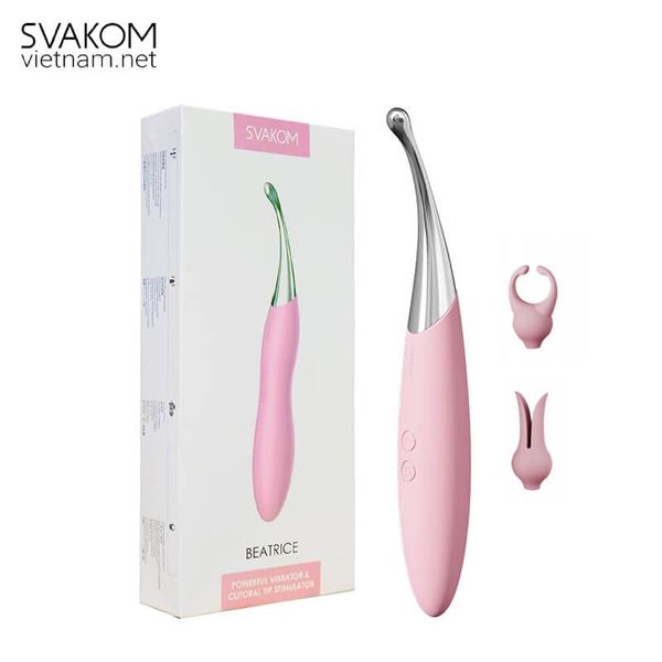 Thanh rung điểm G và âm vật SVAKOM Beatrice có 2 đầu phụ