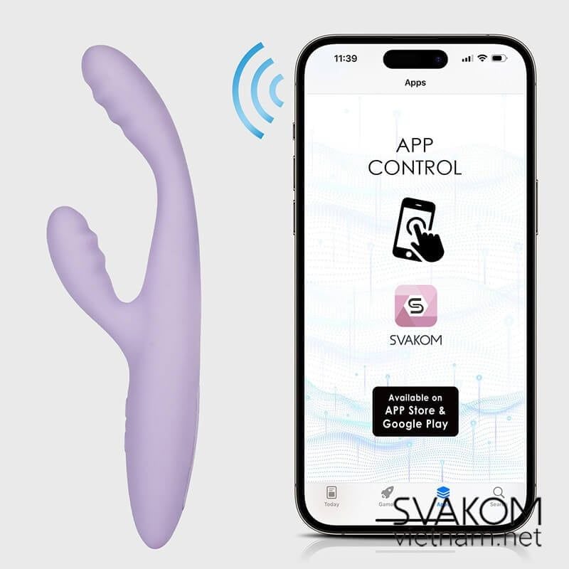  SVAKOM Cici+ 2 - Cici 2 Plus - Máy Rung Sex Toy Nữ Có Sưởi Ấm Điều Khiển Bằng Smartphone 