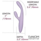  SVAKOM Cici+ 2 - Cici 2 Plus - Máy Rung Sex Toy Nữ Có Sưởi Ấm Điều Khiển Bằng Smartphone 