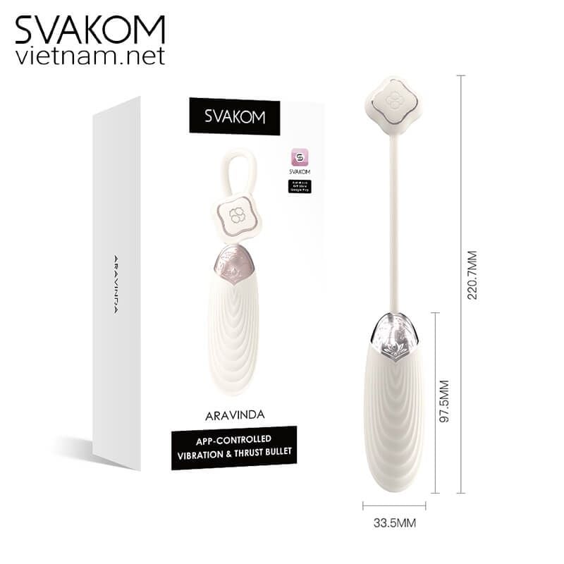  SVAKOM Aravinda trứng rung thụt điều khiển bằng App 