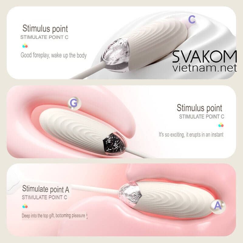  SVAKOM Aravinda trứng rung thụt điều khiển bằng App 