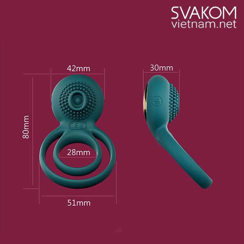 SVAKOM Tammy Pro vòng đeo dương vật điều khiển bằng App 