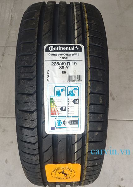 continental 225/40r19 run flat