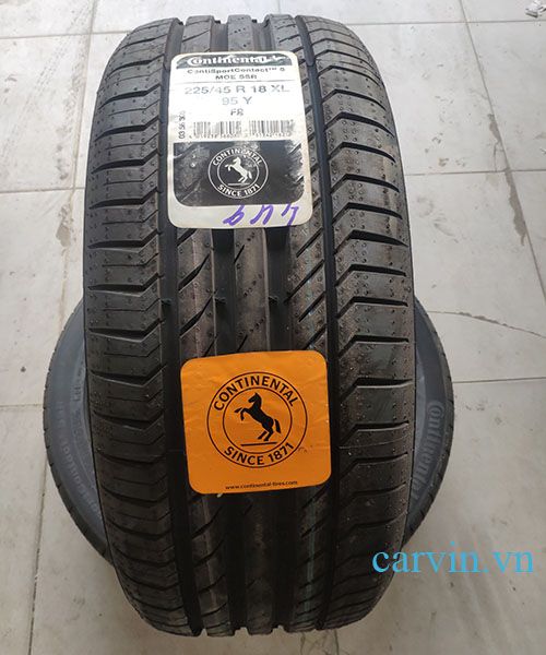 continental contisportcontact 5 225/45r18 95y xl