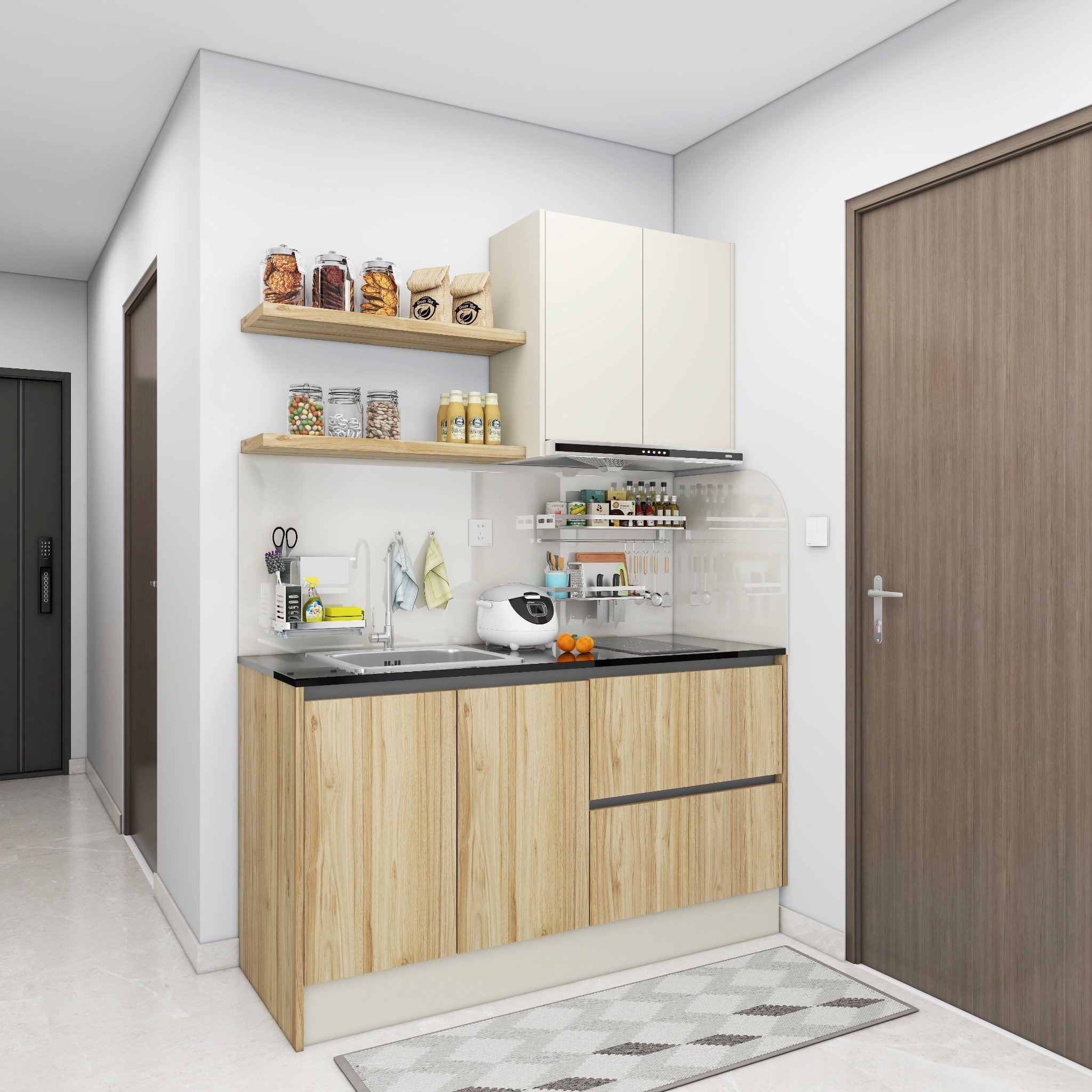  Hệ tủ bếp MOHO Kitchen Smart Ubeda Nhiều Kích Thước 