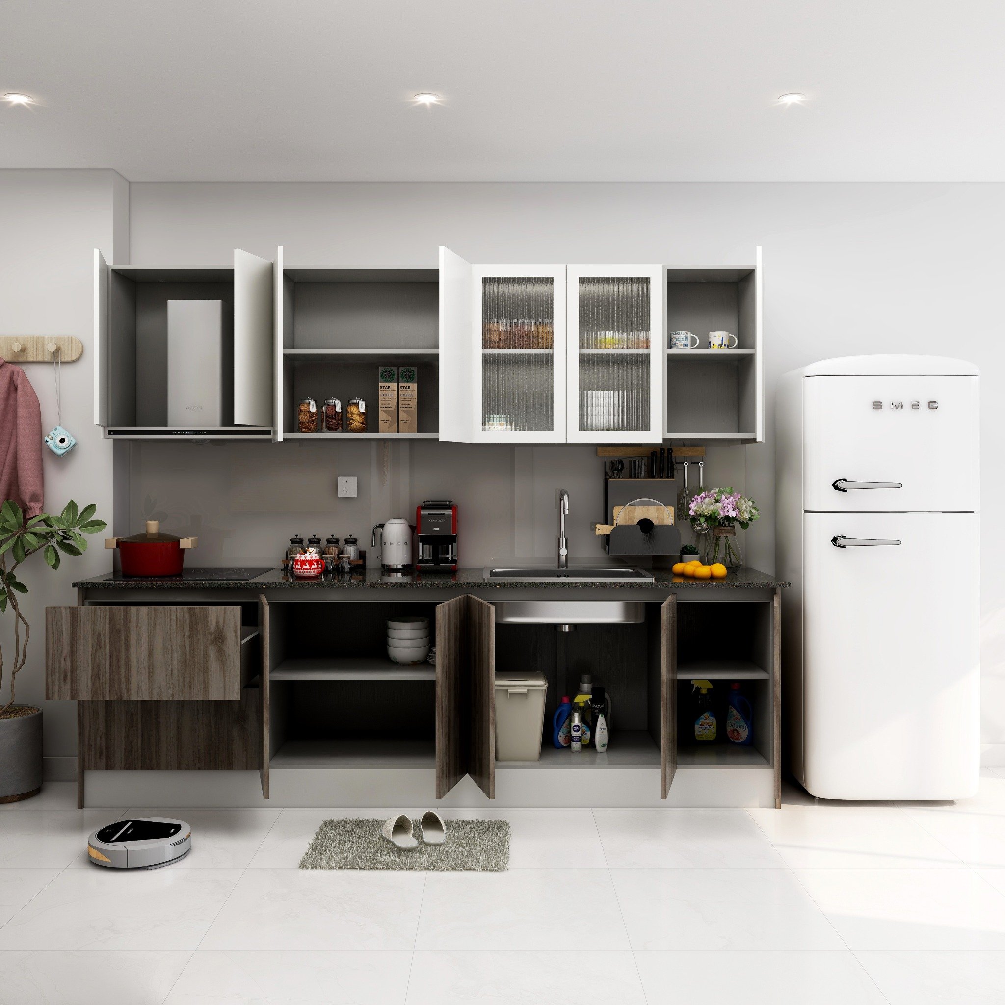  Hệ tủ bếp MOHO Kitchen Premium Grenaa Nhiều Kích Thước 