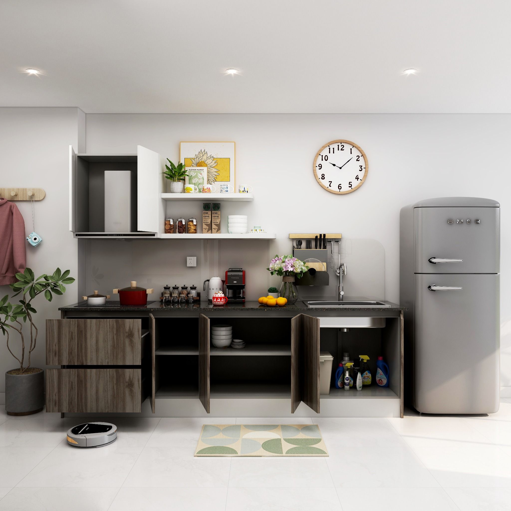  Hệ tủ bếp MOHO Kitchen Smart Grenaa Nhiều Kích Thước 