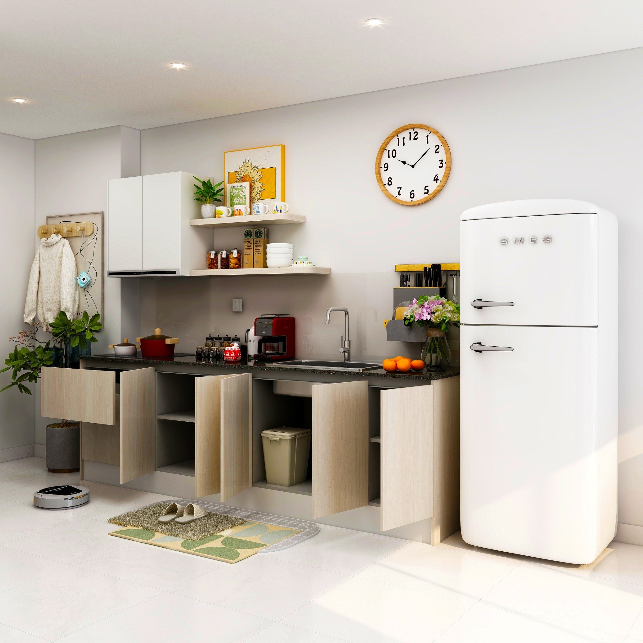  Hệ tủ bếp MOHO Kitchen Smart Narvik Nhiều Kích Thước 