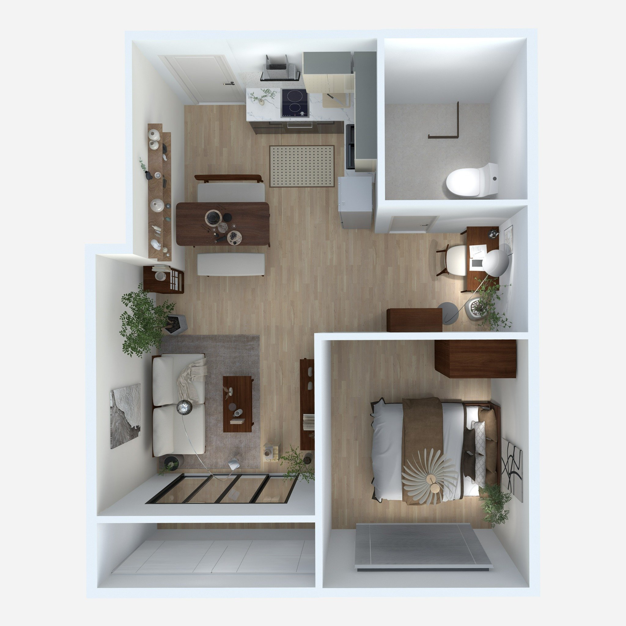  Full House Bộ Sưu Tập VLINE Màu Nâu 