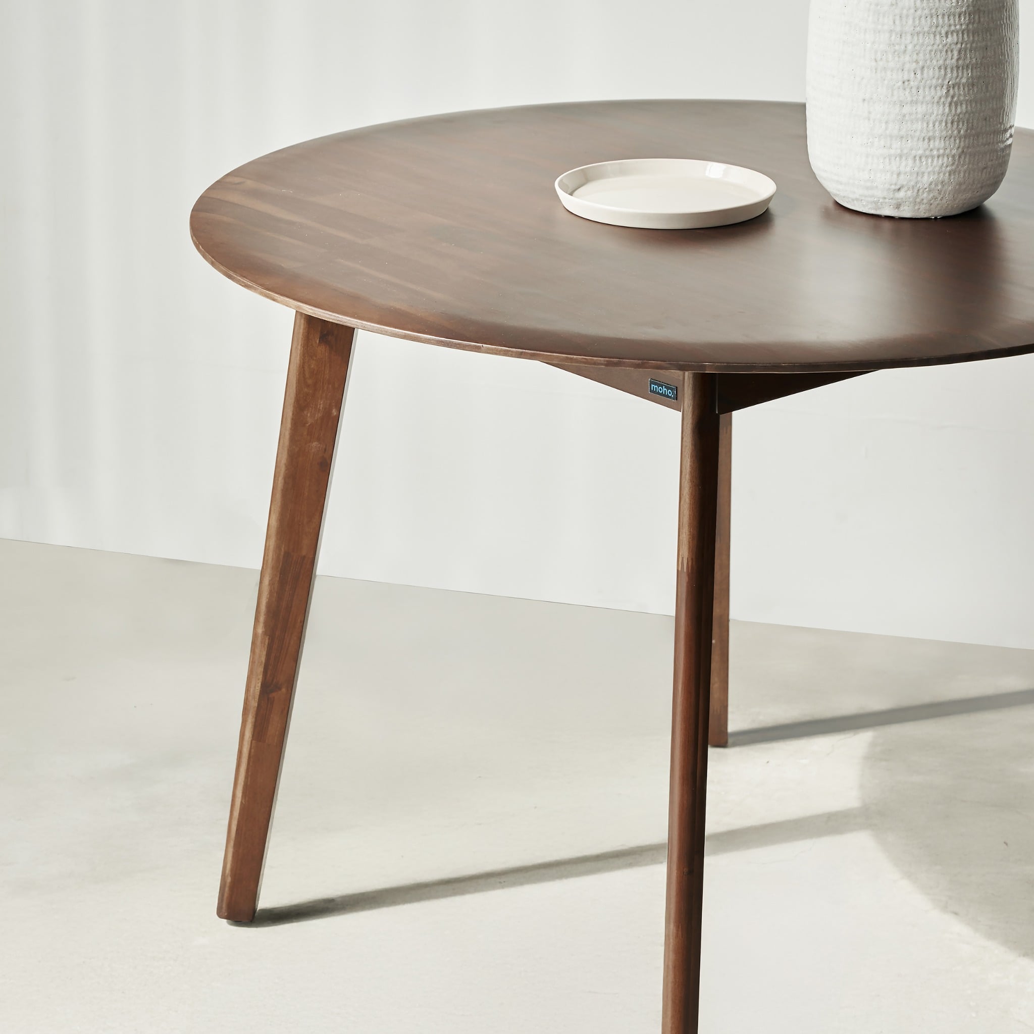  Bộ Bàn Ăn Oslo Tròn (Màu Nâu, 100) 