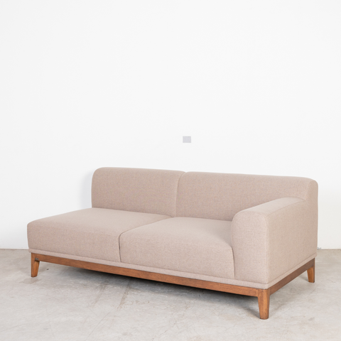  Combo Sofa Gỗ Cao Su Chữ L MOHO HOBRO ( Màu nâu, 2m7) 