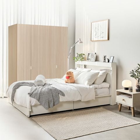  Combo Phòng Ngủ MOHO MOVA (Giường Có Hộc & Ổ Điện Và Tủ Quần Áo) 