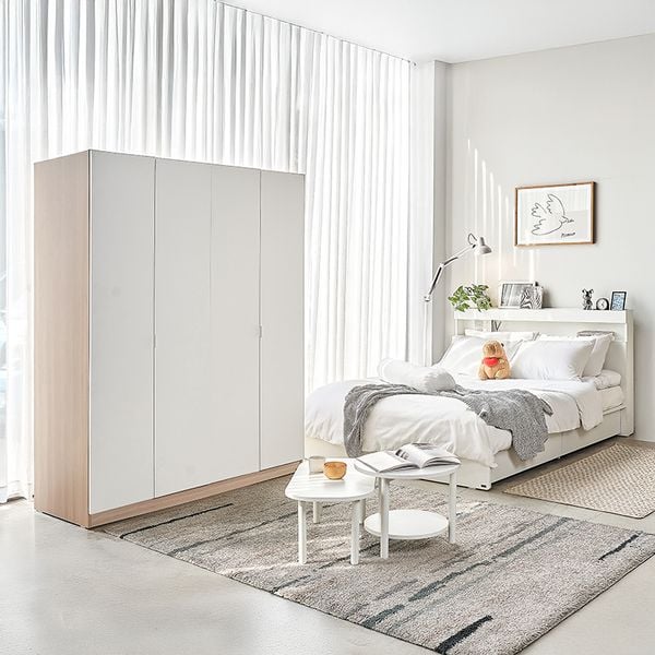  Tủ Quần Áo Gỗ 1m6 MOHO MONZA 4 Cánh 