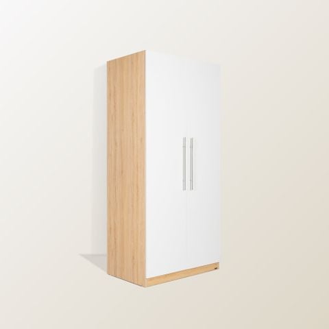  Tủ Quần Áo Gỗ 2 Cánh MOHO VIENNA Tay Nắm 201 4 Màu 