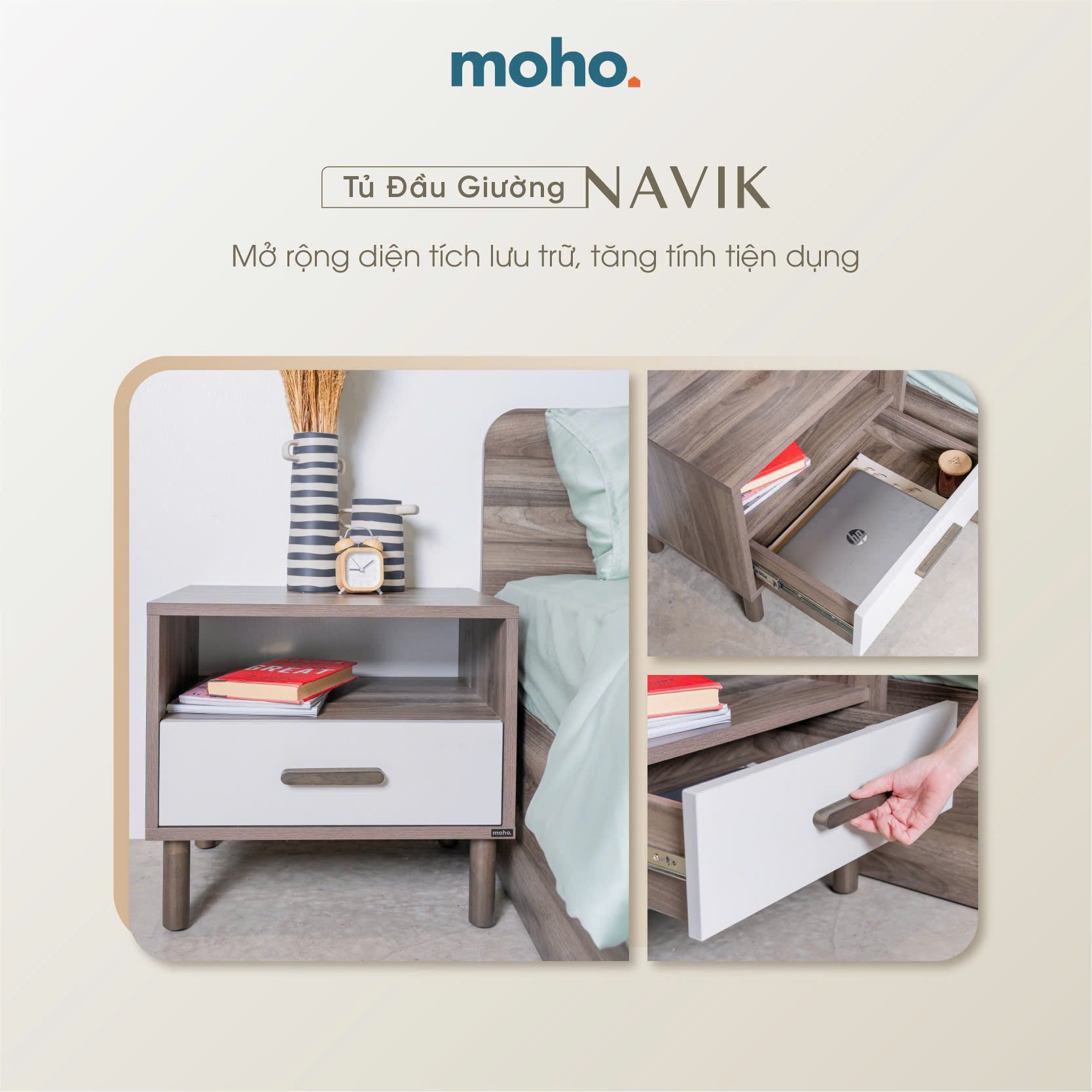  Combo Basic Phòng Ngủ Narvik 201 Màu Nâu 
