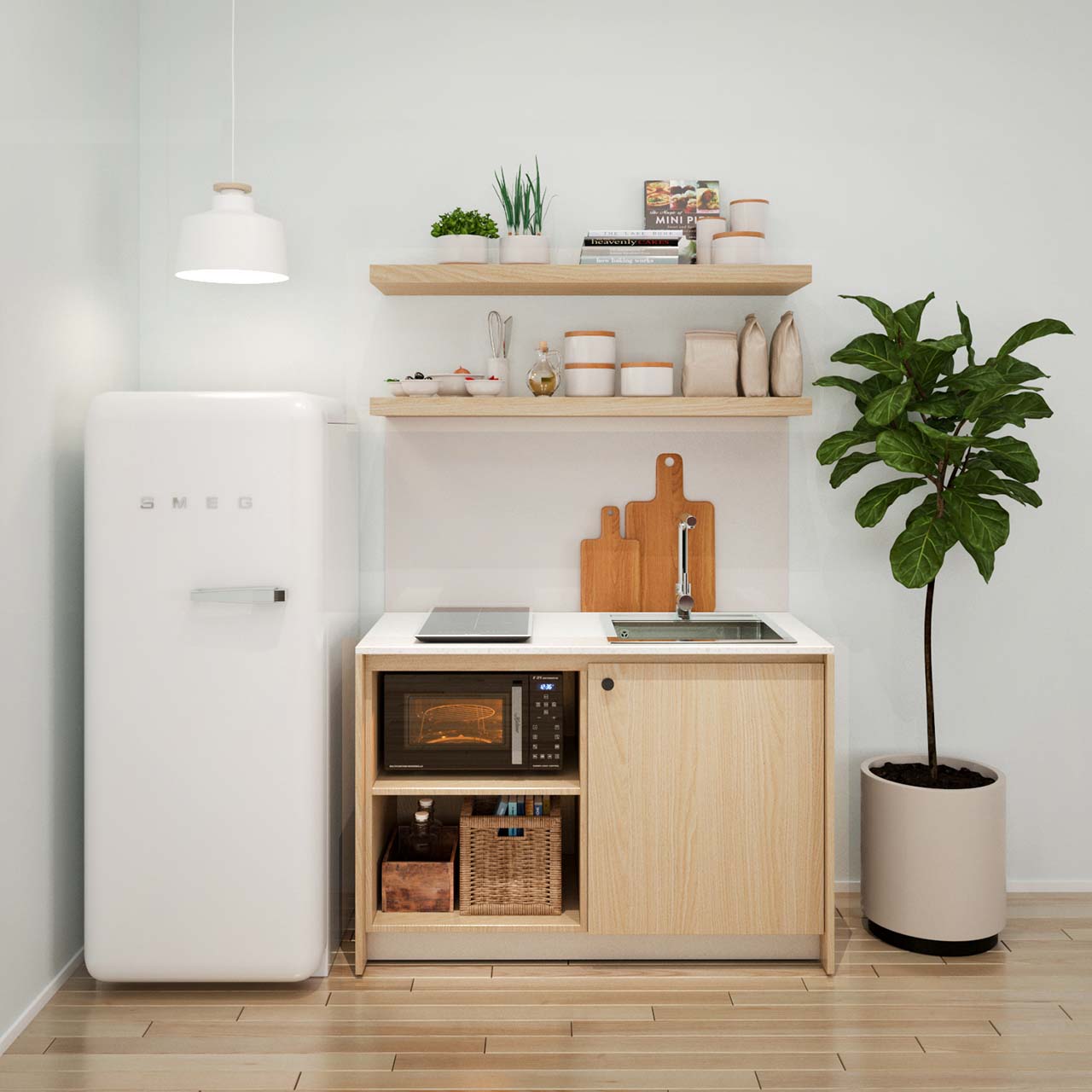  Combo Bếp mini 1m2 MOHO KITCHEN 