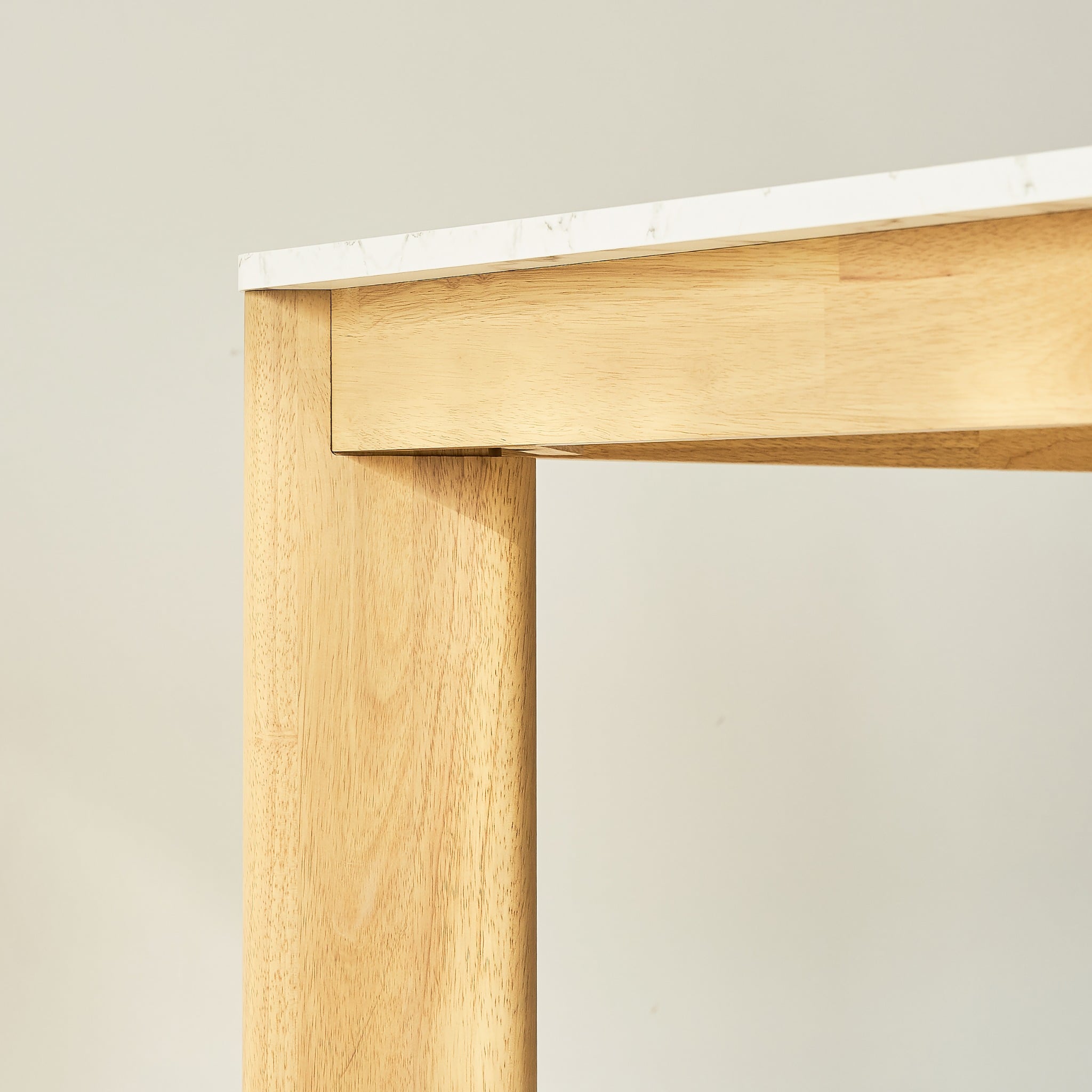  Bàn Ăn SCANIA (Màu Tự Nhiên, Mặt Vân Đá, 140) 