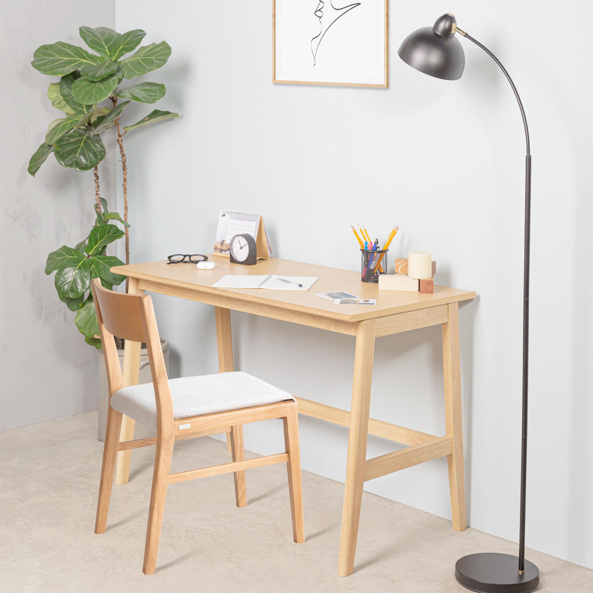  Combo Bàn Làm Việc Gỗ MOHO VLINE 1m1 