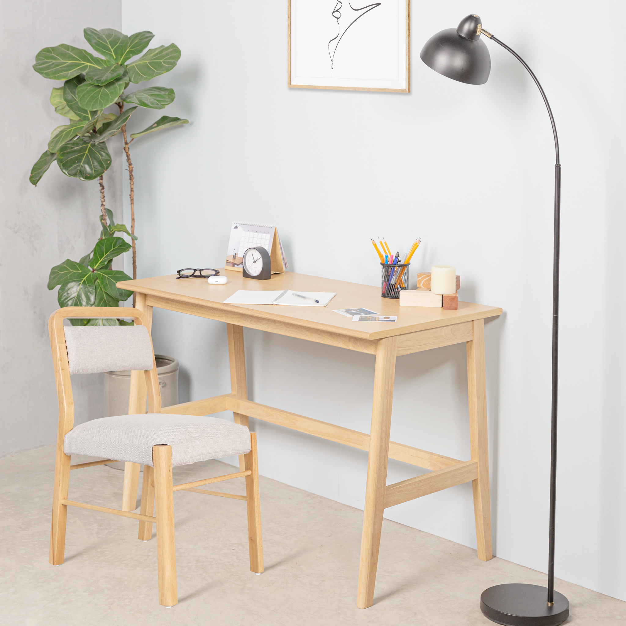  Combo Bàn Làm Việc Gỗ MOHO VLINE 1m1 