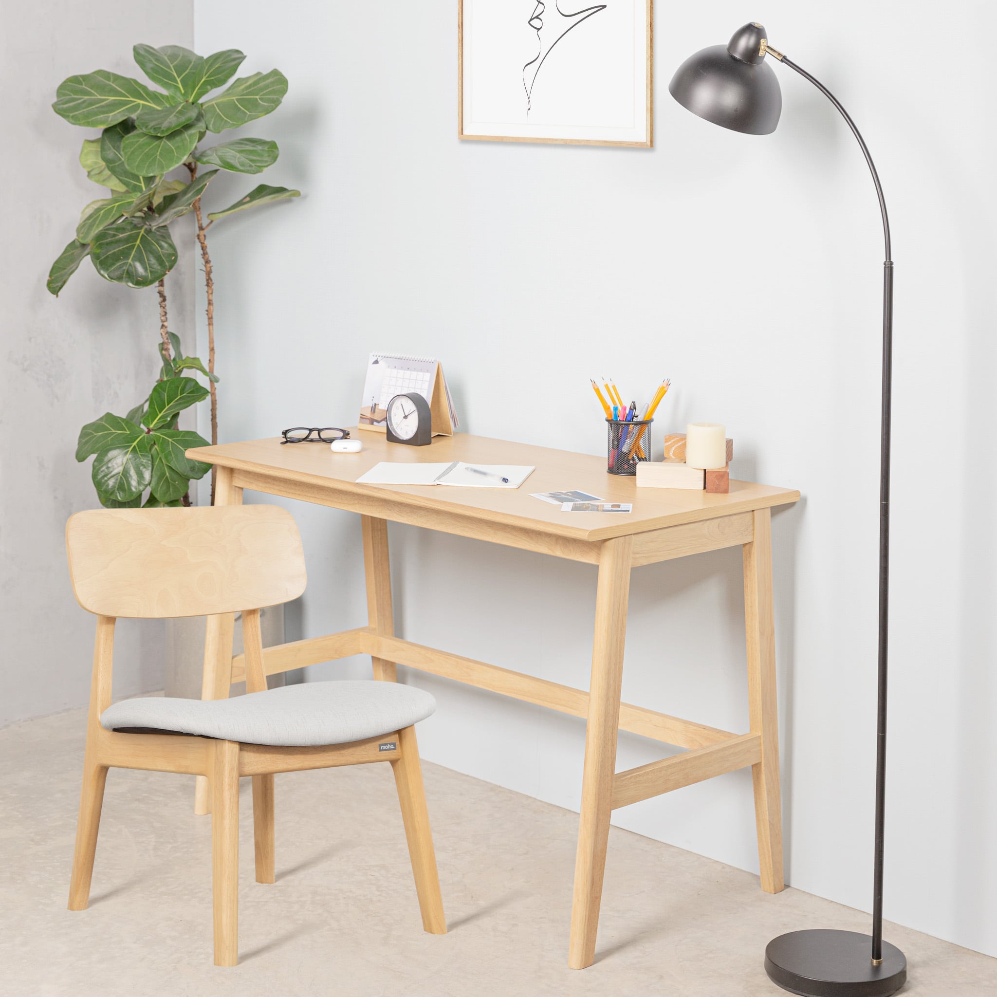  Combo Bàn Làm Việc Gỗ MOHO VLINE 1m1 