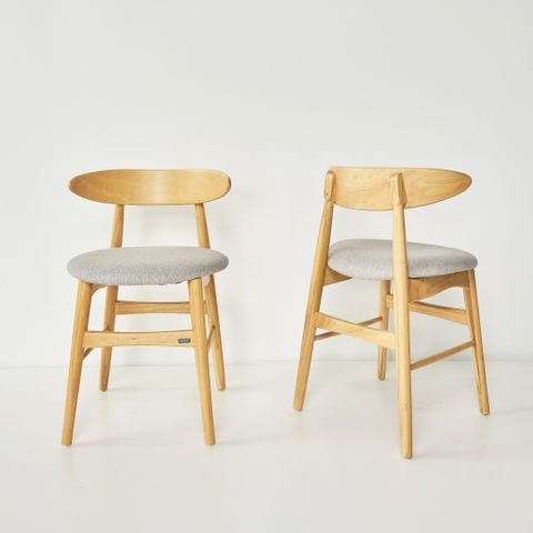  Ghế Ăn Gỗ Cao Su Tự Nhiên MOHO MILAN 601 Màu Gỗ 