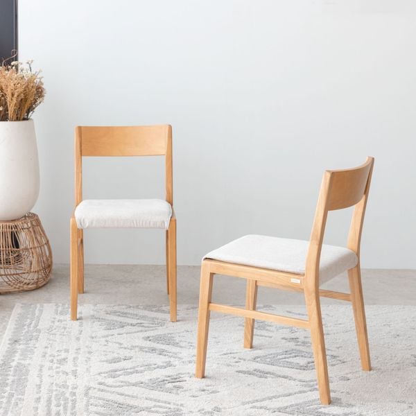 Ghế Ăn Gỗ Cao Su Tự Nhiên MOHO FYN 1