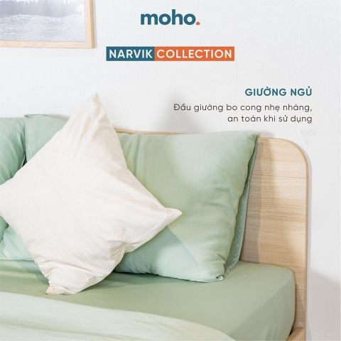 Giường Ngủ Gỗ MOHO NARVIK 201 1m6 2 Màu 
