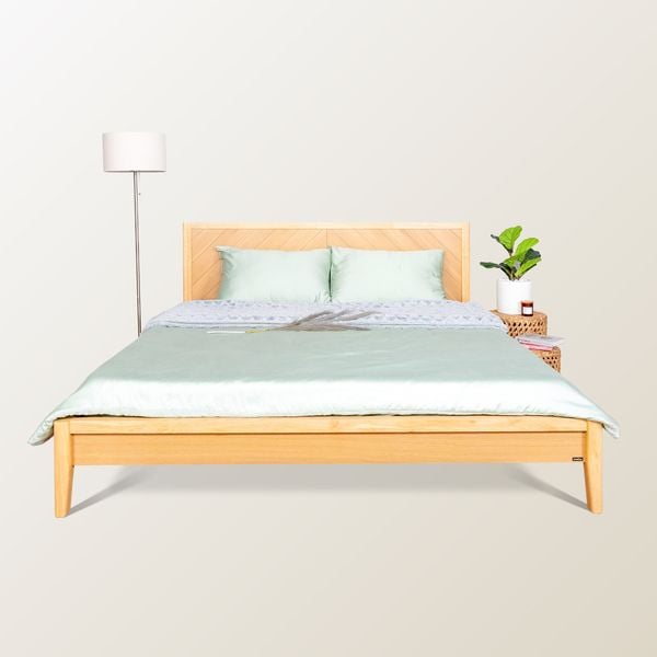  Giường Ngủ Gỗ Cao Su MOHO HOBRO 301 