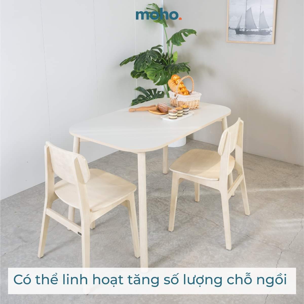  Combo Basic Phòng Ăn Narvik 201 Màu Tự Nhiên 