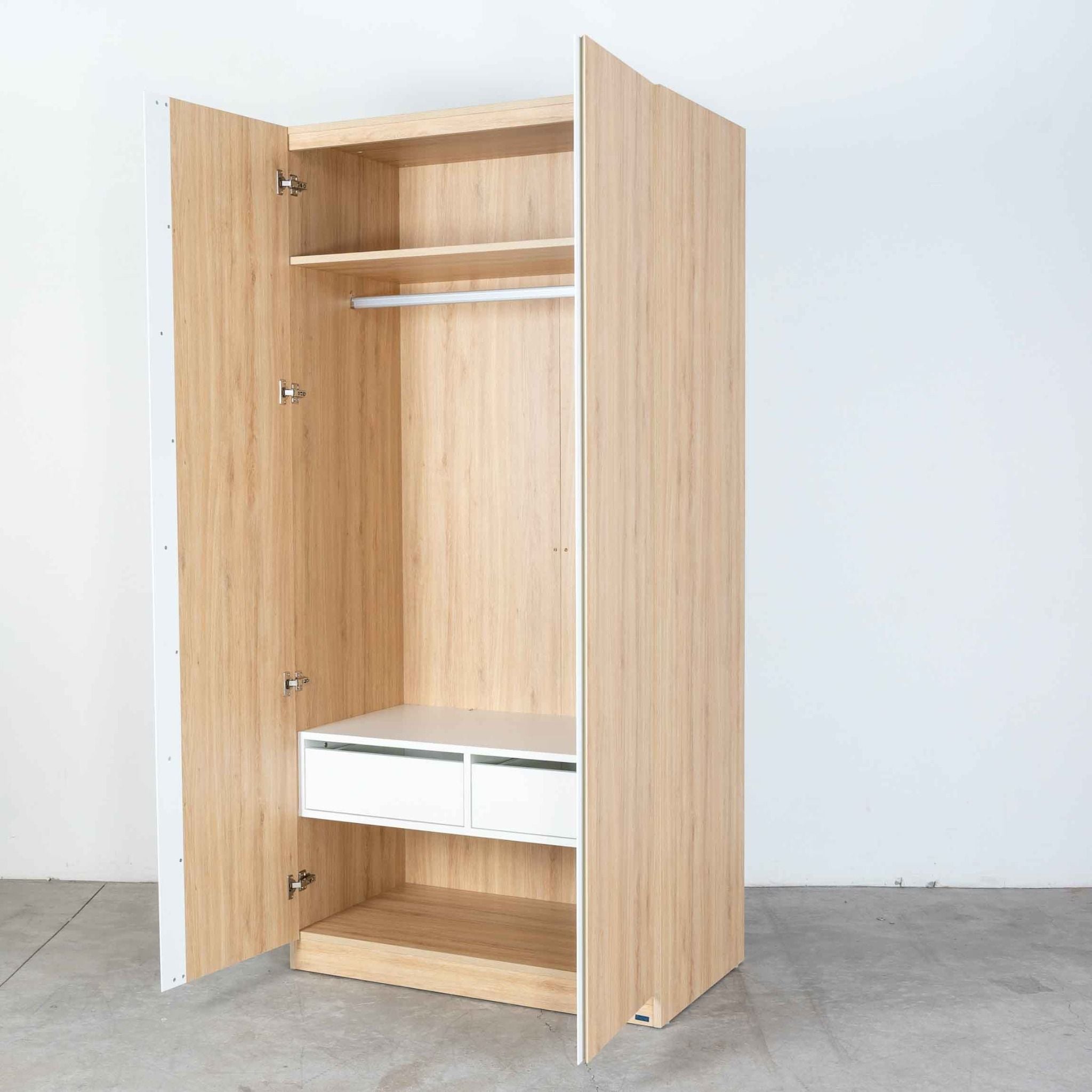  Tủ Quần Áo Gỗ 2 Cánh MOHO VIENNA 201 4 Màu 