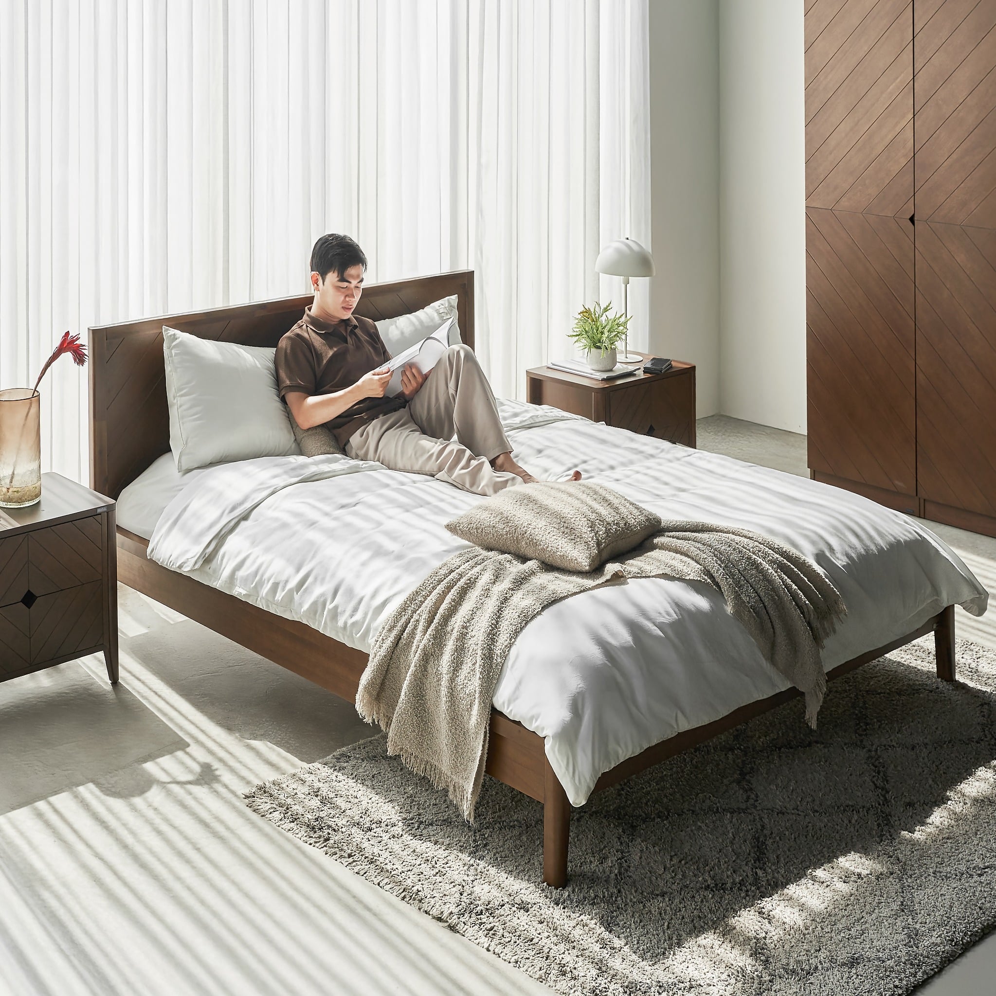  Giường Ngủ Gỗ Tự Nhiên MOHO HOBRO 301 